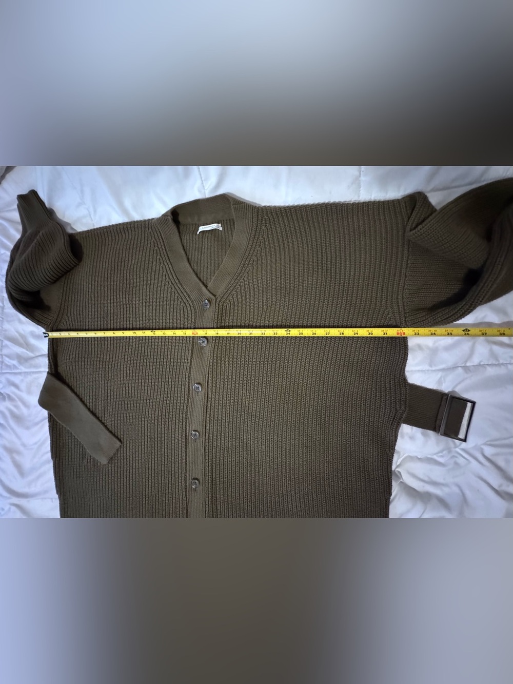 Anthropologie Long-Sleeve Belted
Cardigan Sweater Midi Dress - Picture 11 of 16